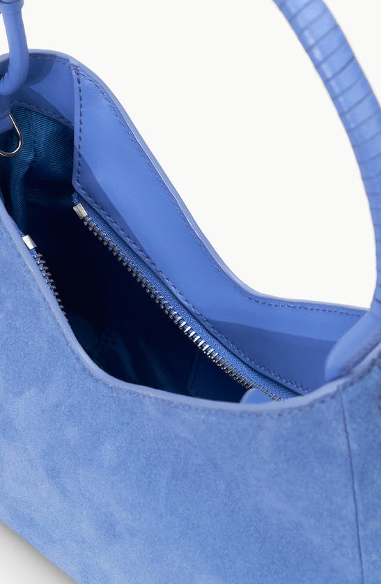 Shop Staud Valerie Shoulder Bag In Blue Hydrangea