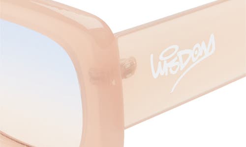 Wisdom Frame 1 52mm Square Sunglasses In Rose Gold