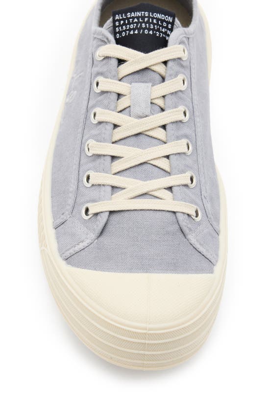 Shop Allsaints Sherman Low Top Canvas Sneaker In Grey