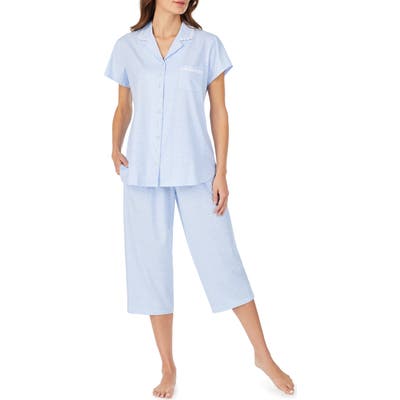 Eileen West Crop Pajamas, Blue