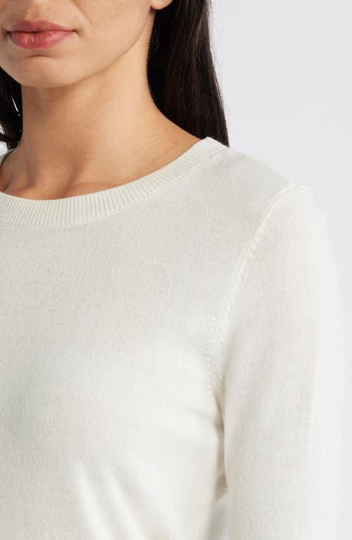 CASLONR CASLON(R) MERINO WOOL BLEND CREWNECK SWEATER