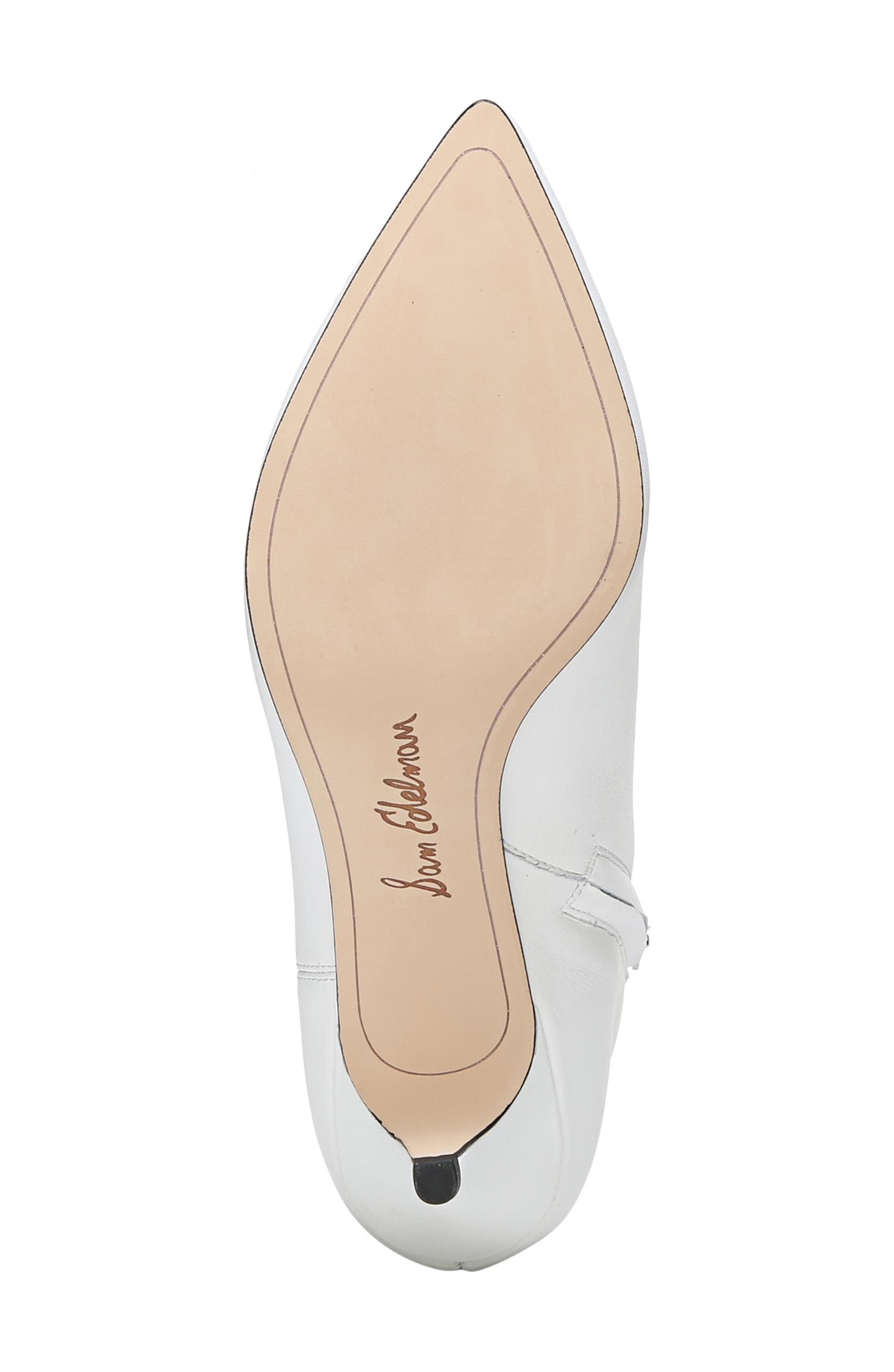 kinzey genuine calf hair pointy toe bootie