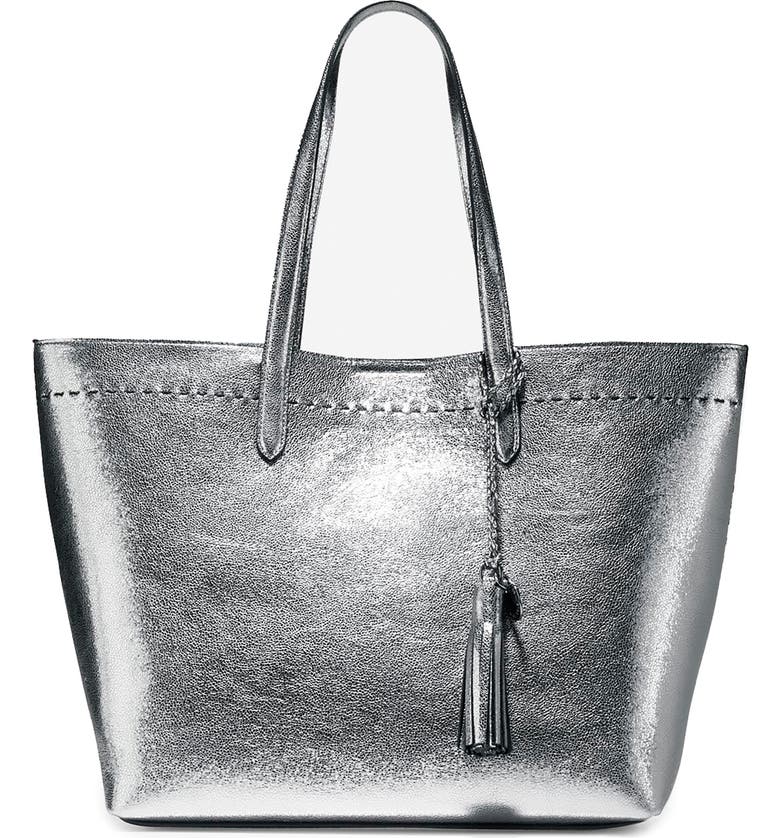 Payson Metallic Leather Tote