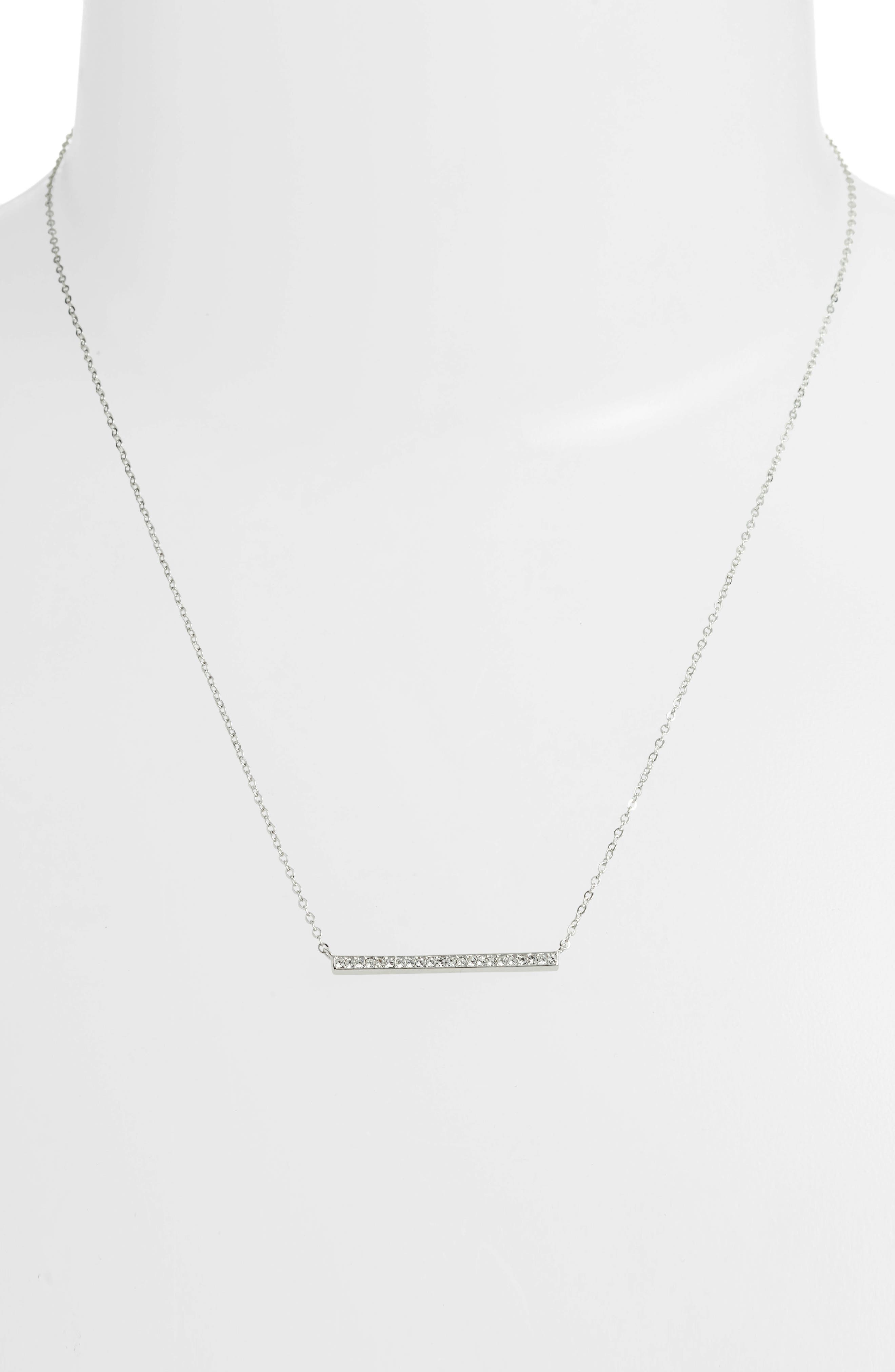 silver bar necklace nordstrom