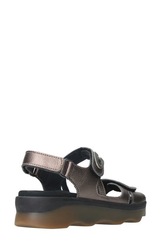 Shop Wolky Medusa Sandal In Bronze Leather