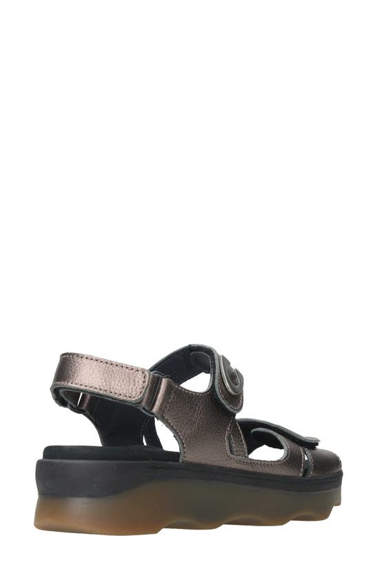 Wolky Medusa Sandal In Bronze Leather