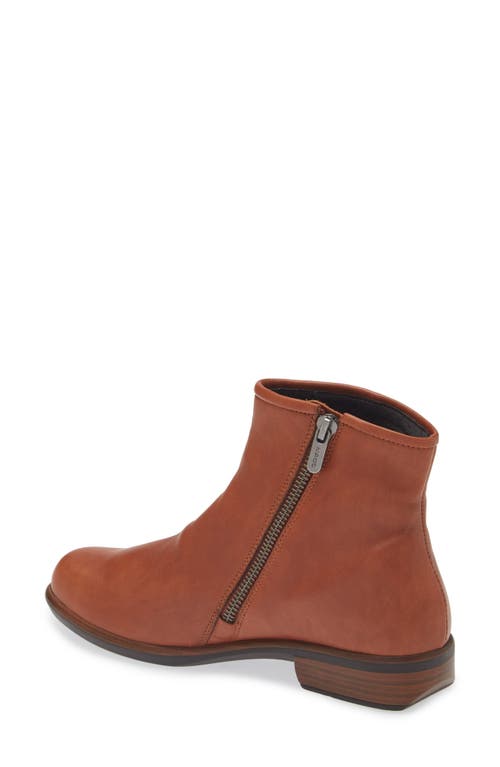 Naot Norther Bootie In Brown Peanut Leather