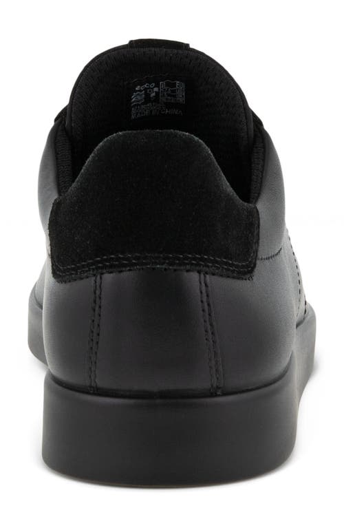 Shop Ecco Street Lite Retro Sneaker In Black/black