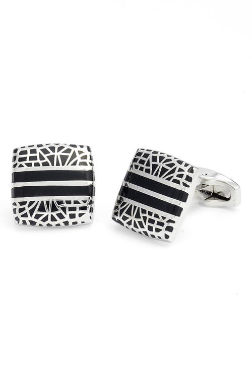 CLIFTON WILSON Hendry Geo Cuff Links in Black at Nordstrom