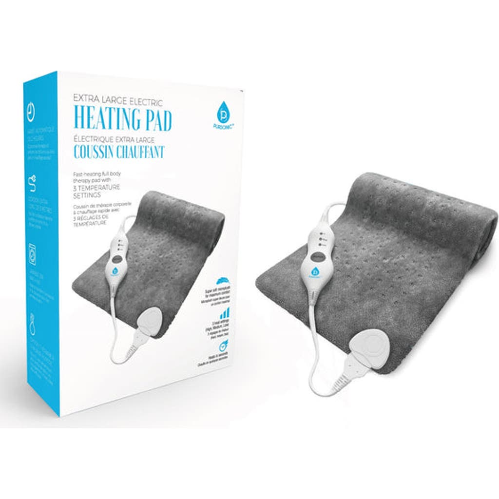 Pursonic Electric Heating Pad In Grey