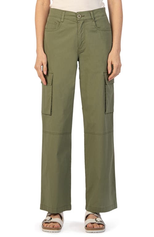 KUT from the Kloth Wide Leg Cargo Pants Olive at Nordstrom,