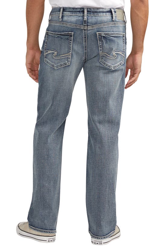 Shop Silver Jeans Co. Zac Relaxed Straight Leg Jeans In Indigo