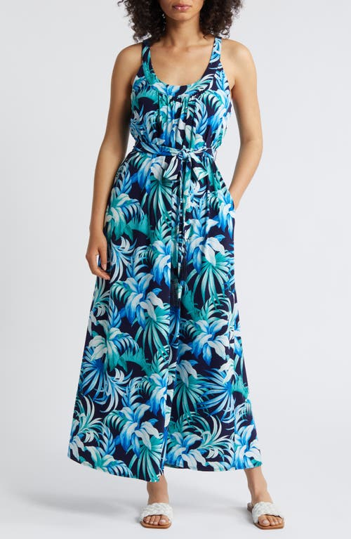 Tommy Bahama Legendary Leaves Maxi Dress Island Navy at Nordstrom,