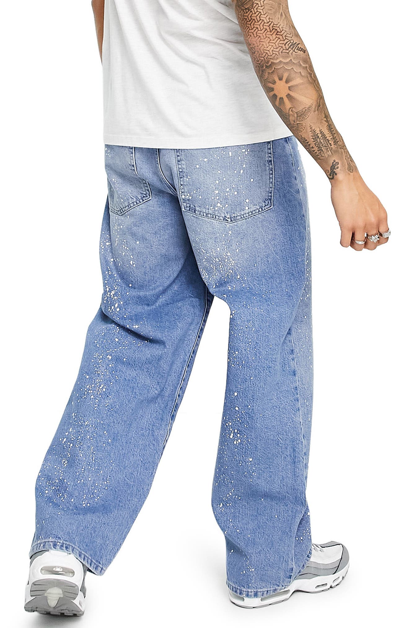Topman Men's Paint Splatter Extreme 