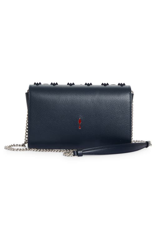 Christian Louboutin Paloma Empire Calfskin Clutch In Bl1u Navy