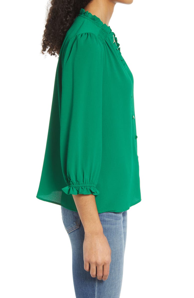 Cece Ruffle V Neck Blouse Nordstrom