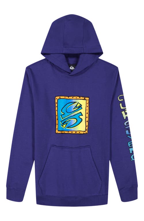 QUIKSILVER QUIKSILVER KIDS' SUPER RADICAL TIMES PULLOVER HOODIE 