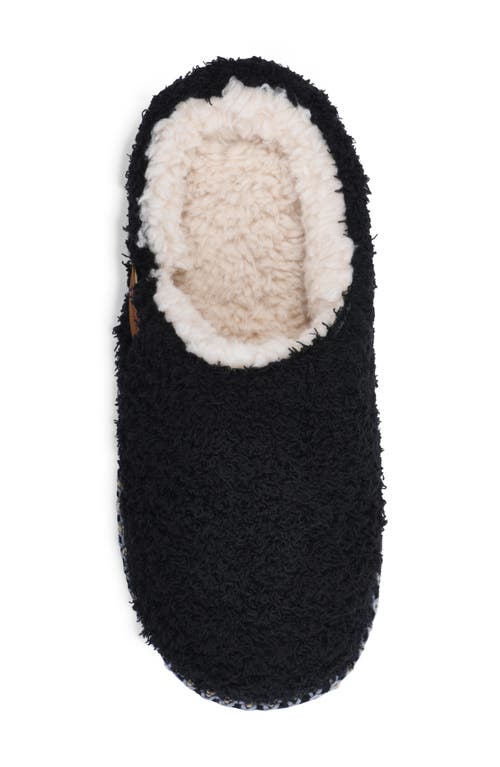 Gaahuu Cozee Faux Shearling Lined Slipper In Black