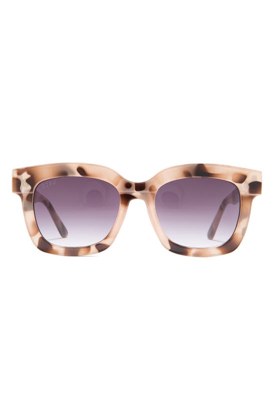 Diff 56mm Makay Square Sunglasses In Cream Tortoise