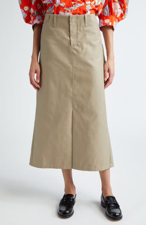 Meryll Rogge Draped Back Cotton A-Line Skirt in Clay at Nordstrom, Size 6 Us