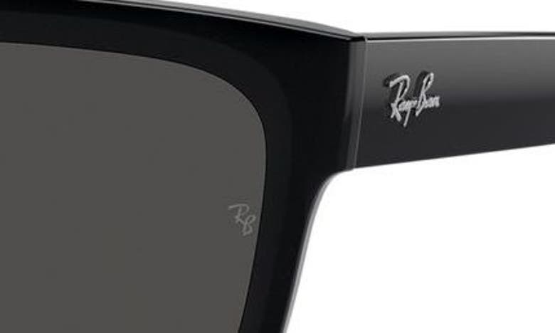 Shop Ray Ban Ray-ban Warren 54mm Rectangular Sunglasses In Dark Grey