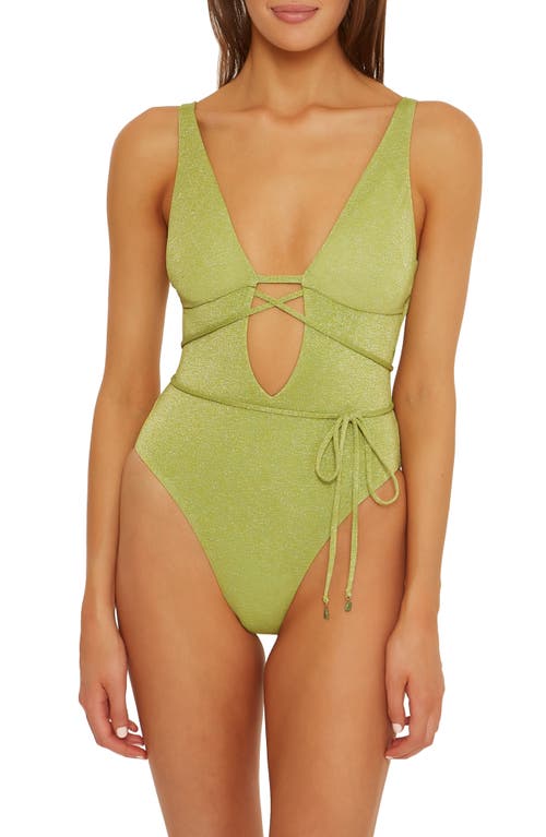 Isabella Rose Marseille One-Piece Swimsuit in Green Apple