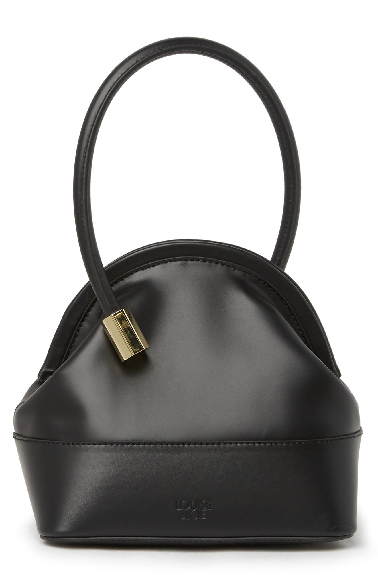 Louise Et Cie Isel Leather Frame Bag In Black | ModeSens