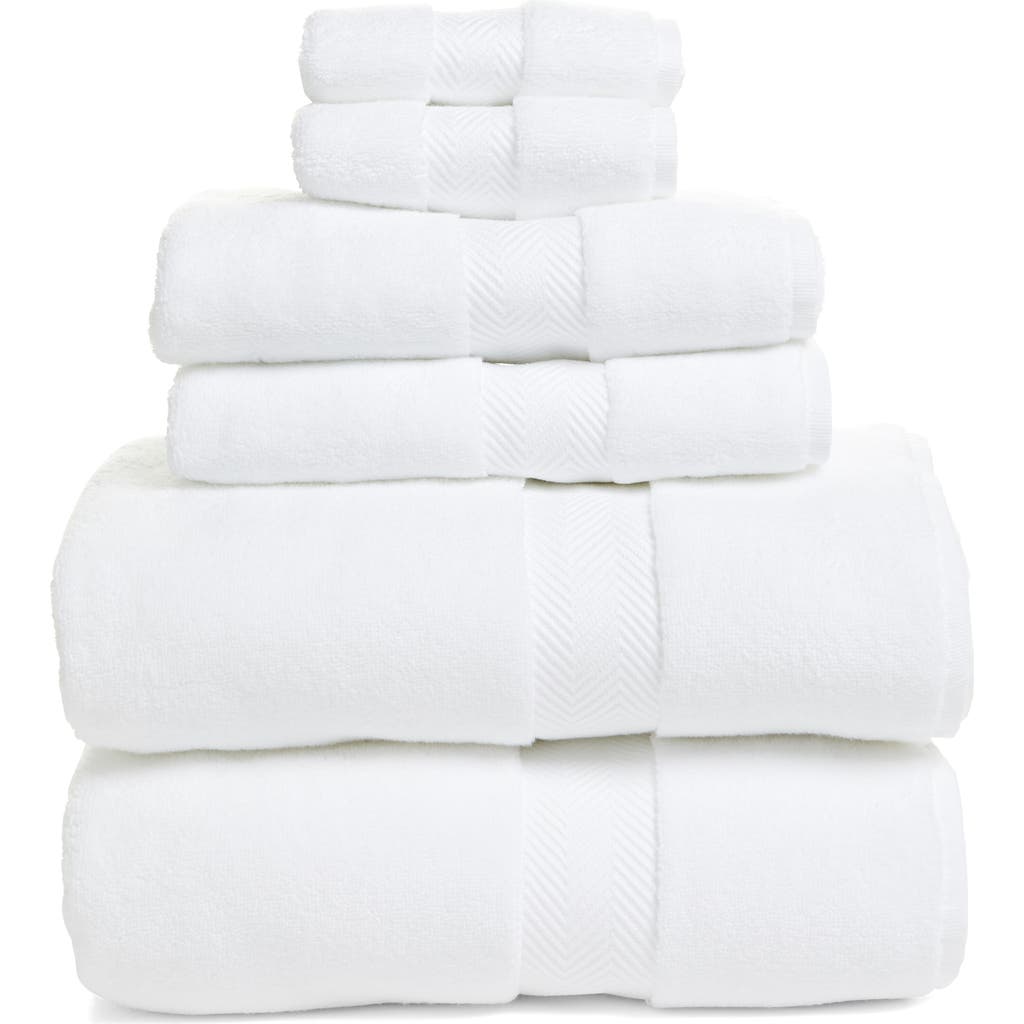 Nordstrom 6-piece Hydrocotton Bath Towel, Hand Towel & Washcloth Set In White
