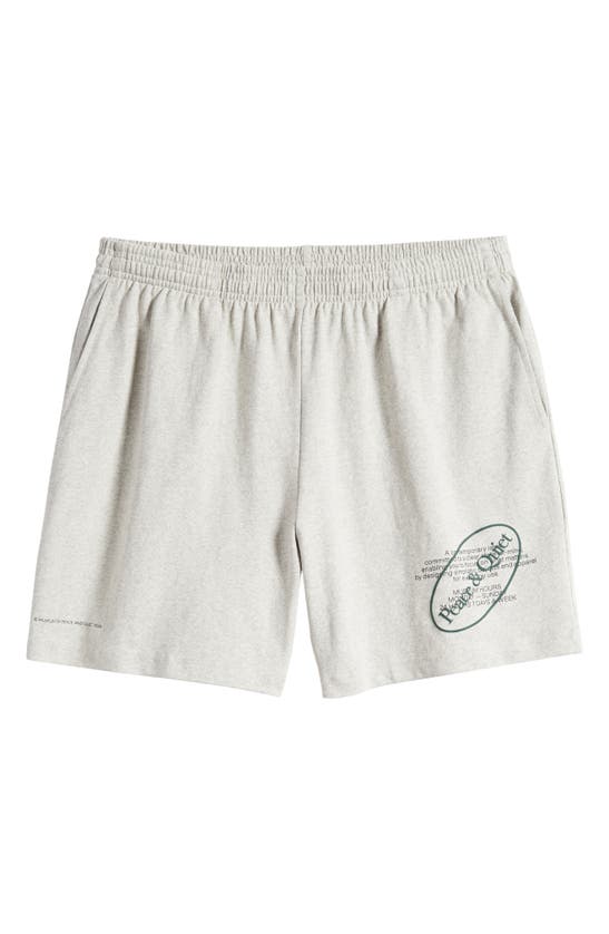 Shop Museum Of Peace And Quiet Museum Hours Cotton Sweat Shorts In Heather