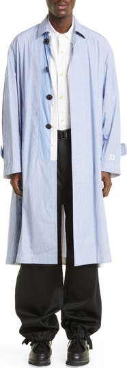 Thomas Mason Stripe Oversize Cotton Poplin Shirtdress