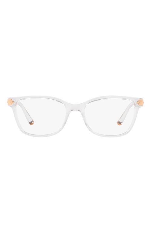 Dolce & Gabbana 53mm Butterfly Optical Glasses in Crystal at Nordstrom