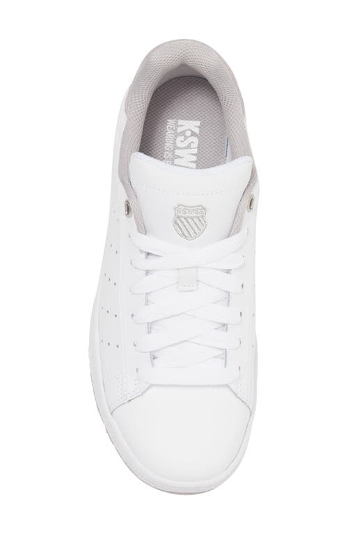 Shop K-swiss Classic Pf Platform Sneaker In White/raindrops