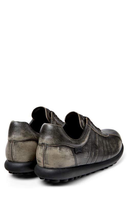 Camper Pelotas Ariel Distressed Leather Sneakers In Vintage Bronze