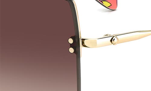 Kate Spade New York Ariellags 58mm Gradient Cat Eye Sunglasses In Gold/brown Gradient