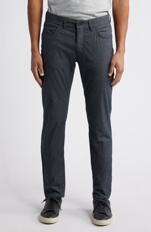 Brax Chuckwdx Microcheck Modern Fit Stretch Pants In 23-midnight
