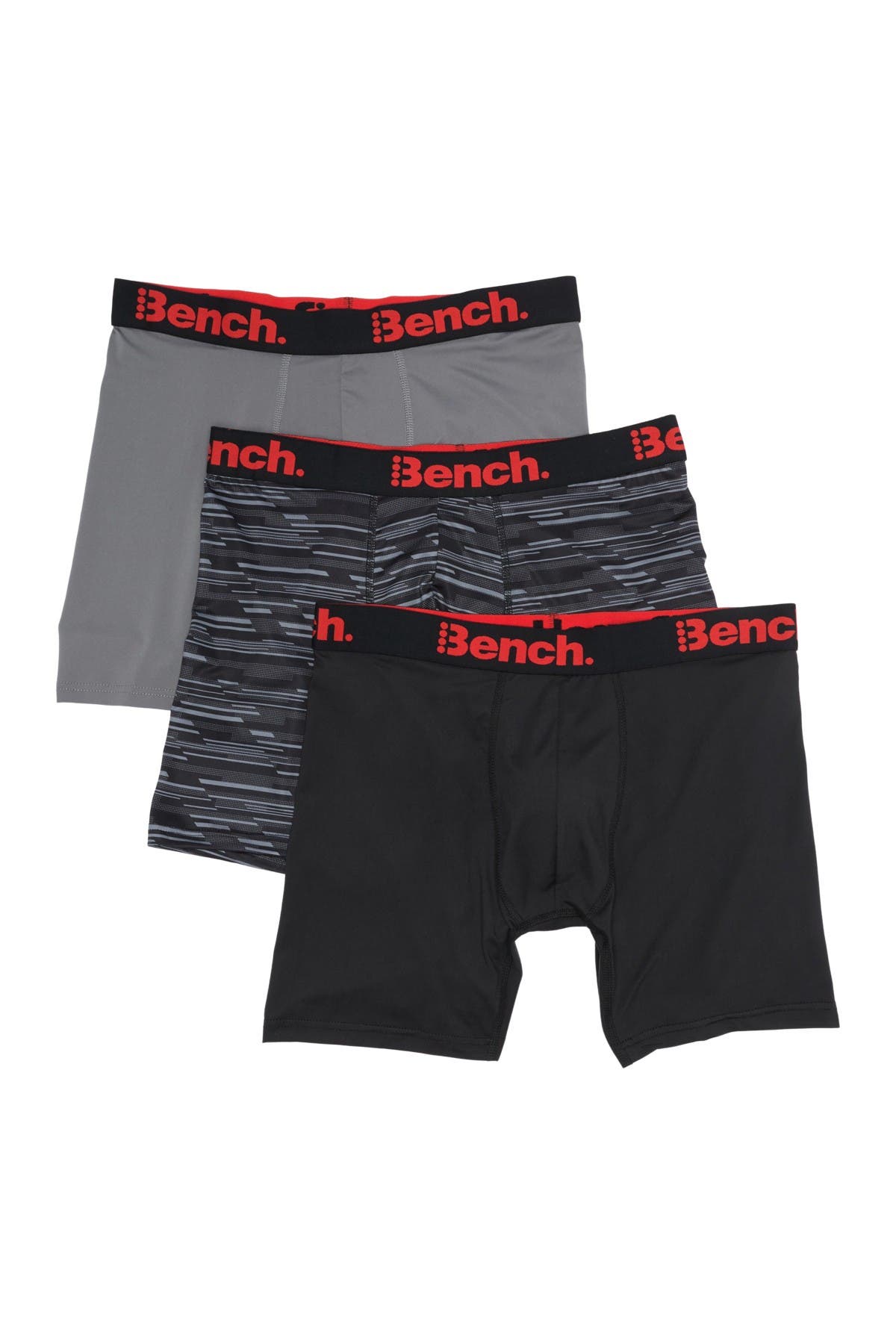 Bench Performance Boxer Briefs In Black/grey