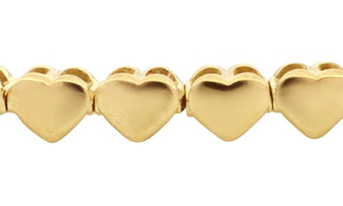 Shop Bony Levy 14k Gold Heart Flexible Bracelet In 14k Yellow Gold