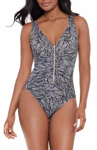 Miraclesuit Tamara Tigre It's A Wrap One Piece Swimsuit