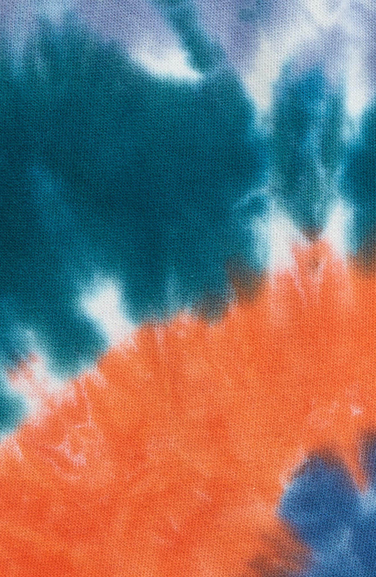 Blue and Orange Swirl Size X-Large 100% Cotton Boxer Briefs Tie dye Boxer Brief