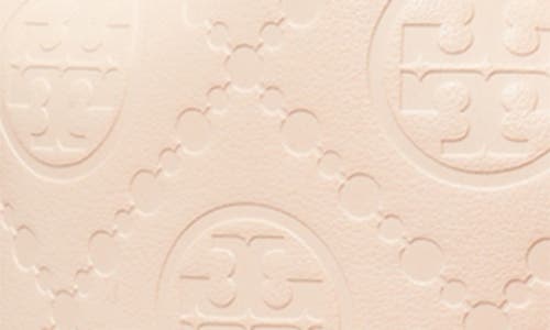 Shop Tory Burch Mini T Monogram Debossed Bucket Bag In Blush