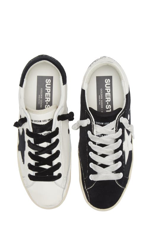 Golden Goose Super-Star Low Top Sneaker White/Black at Nordstrom,