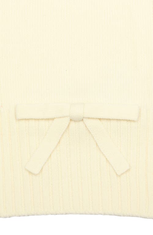 Shop Kate Spade New York Bow Accent Scarf In Cream