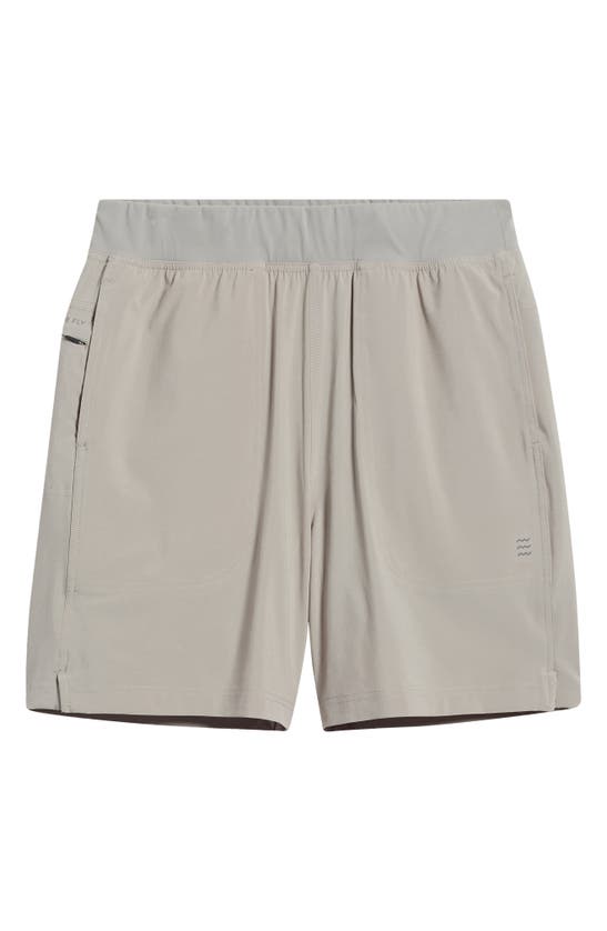 Shop Free Fly Breeze Shorts In Cement