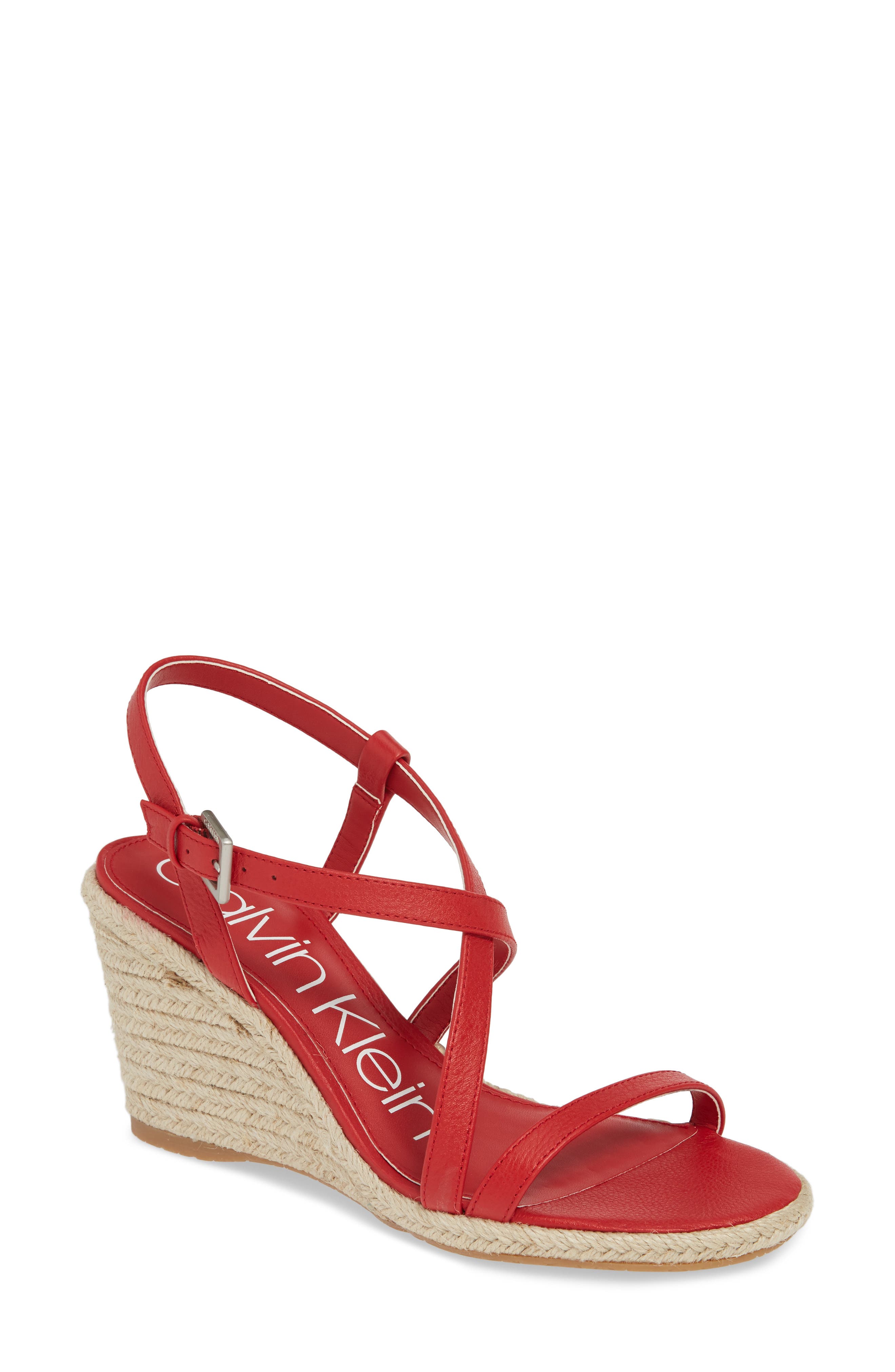 calvin klein bellemine espadrille wedge