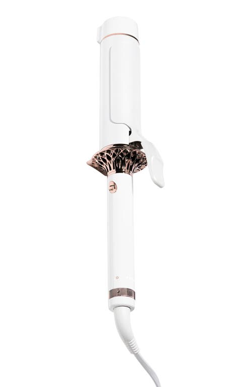 Shop T3 Bodywaver 1.75-inch Clip Barrel Curling Iron For Waves And Volume In White/rose Gold