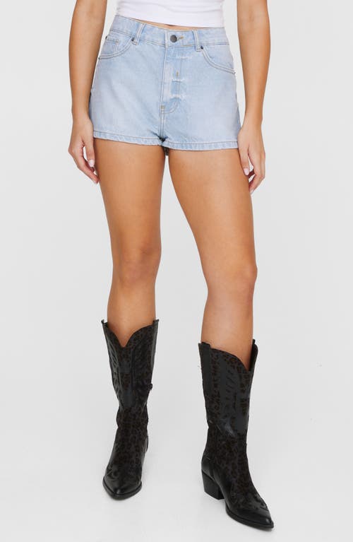 Shop Nasty Gal Cheeky Denim Shorts In Light Wash