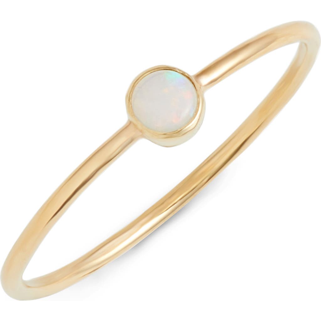 Zoë Chicco Opal Stacking Ring In Blue