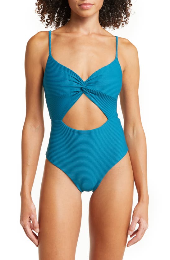 L Space Kyslee Classic One Piece Swimsuit - Mediterranean