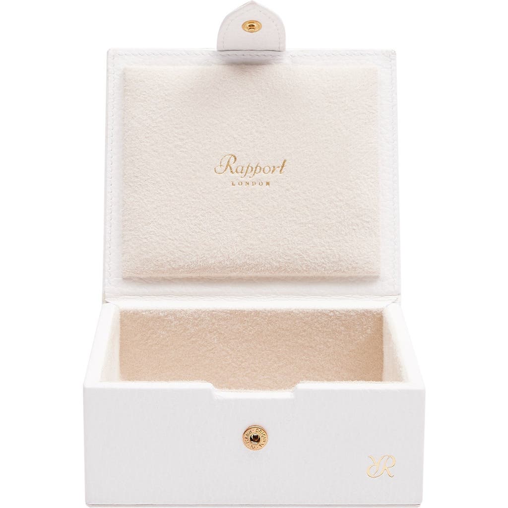 Rapport London Tuxedo Trinket Box In White