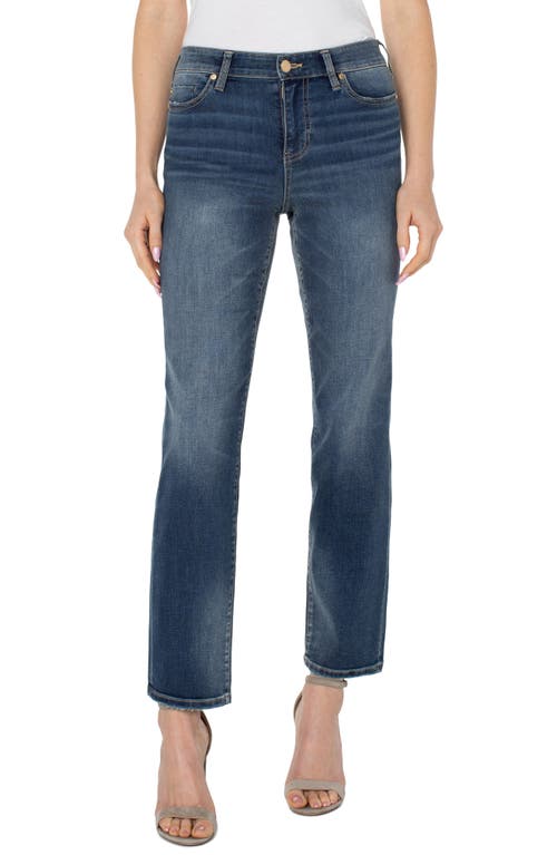 Liverpool Los Angeles Kennedy Mid Rise Straight Leg Jeans in Oasis 